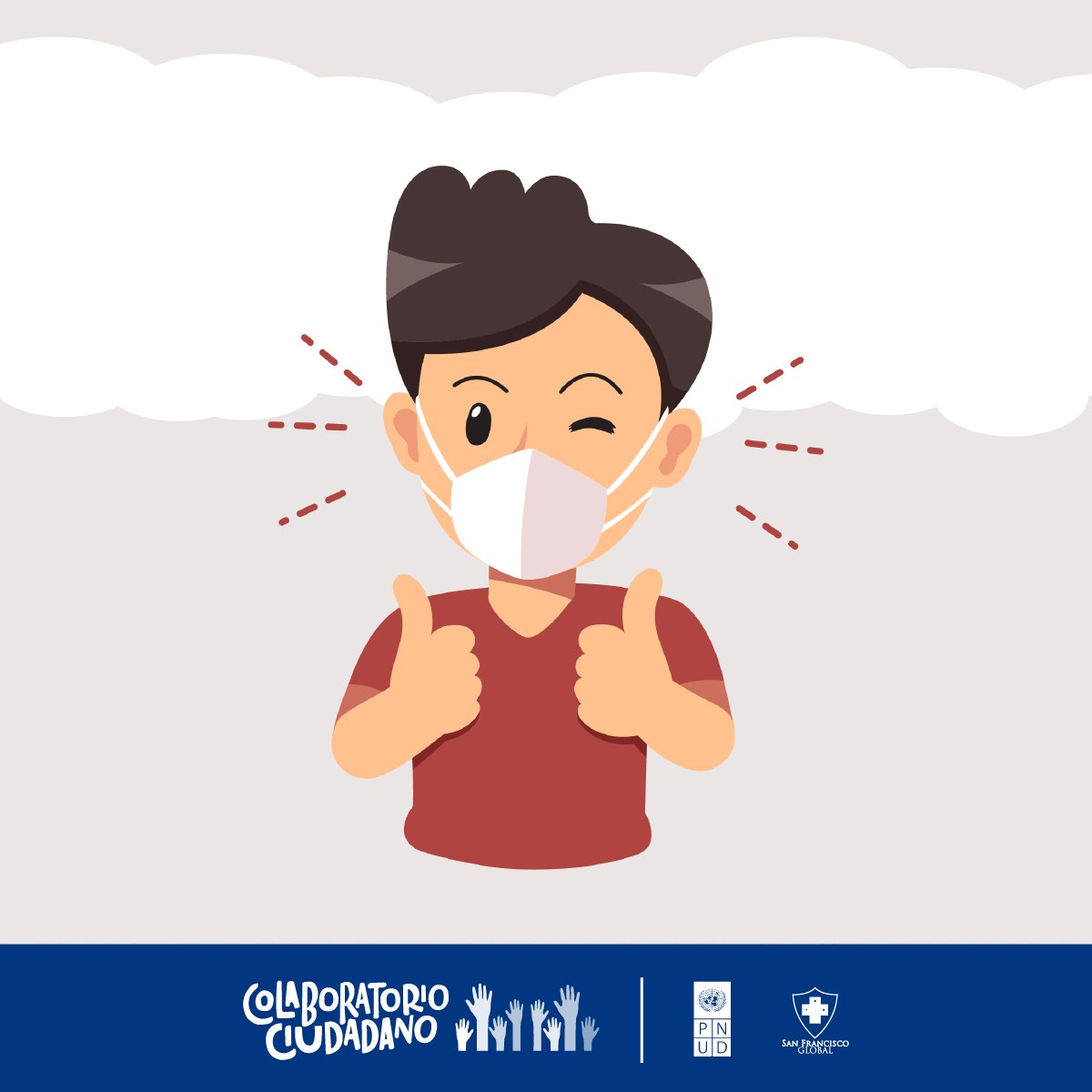 ColaboratorioC's tweet photo. Siempre utiliza una mascarilla 😷 en lugares públicos y evitar aglomeraciones y así evitamos la propagación del COVID-19 

Recuerda que puedes visitar nuestro portal 👉🏼 https://t.co/AqvNH6jsHU e ingresar una necesidad propia, de alguien más o de tu comunidad https://t.co/bl7pLozCL3