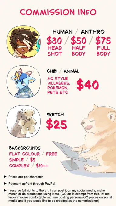 Commissions are now open! 