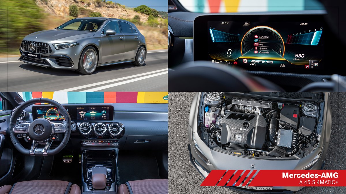 MB_Autotab's tweet photo. Con Mercedes-AMG A 45 S 4MATIC+
tomarás el control del camino con su Volante
AMG Performance y dominarás la pista
gracias a sus 421 hp. #DrivingPerformance
#LunesdeAMG https://t.co/jr5FsLFbO1