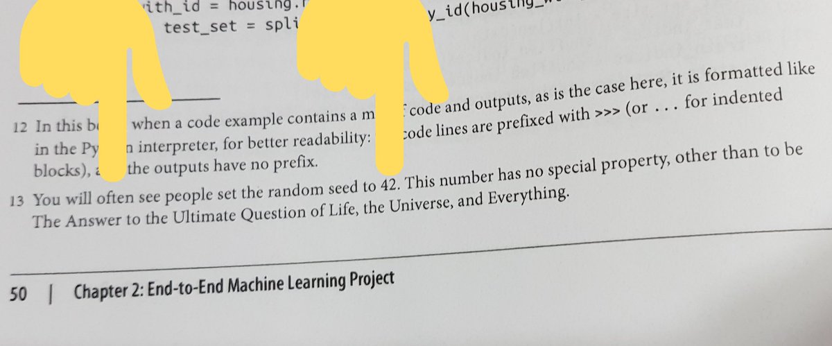 CJTorresh's tweet image. This is my second time reading this amazing book, but I still wonder why is 42 the answer to everything, @aureliengeron 🤣
