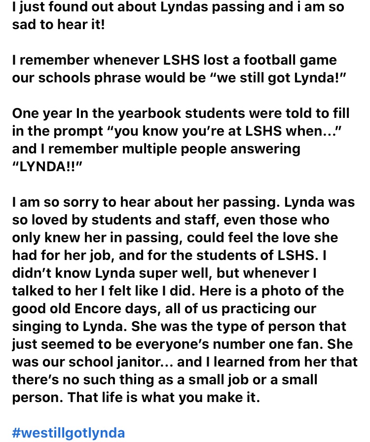 IVIE_DAVIS's tweet photo. #westillgotLynda

I hope LSHS never stops writing that on the rock! https://t.co/wT0T7qdxJb