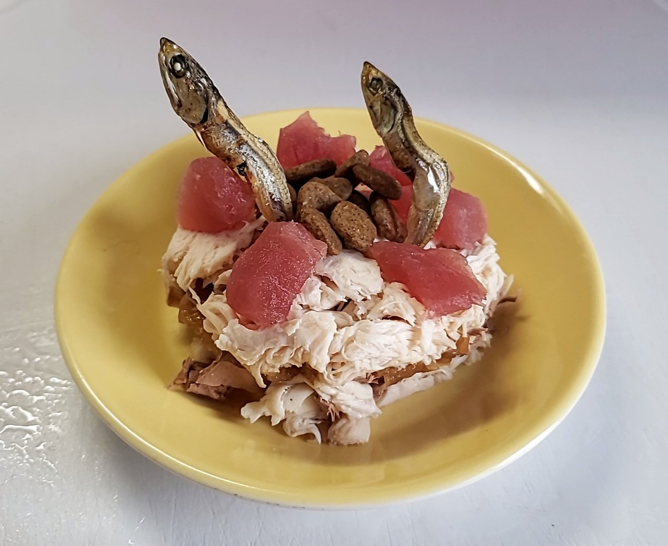 豊田真奈美 バースデーケーキ 鶏ささみといつもはあげて無いウェットフードとマグロのお刺身と猫用煮干しで作りました お誕生日おめでとう まだ食べてるけど全部食べてしまいそうな勢いです T Co Skzxw8x0m3 Twitter