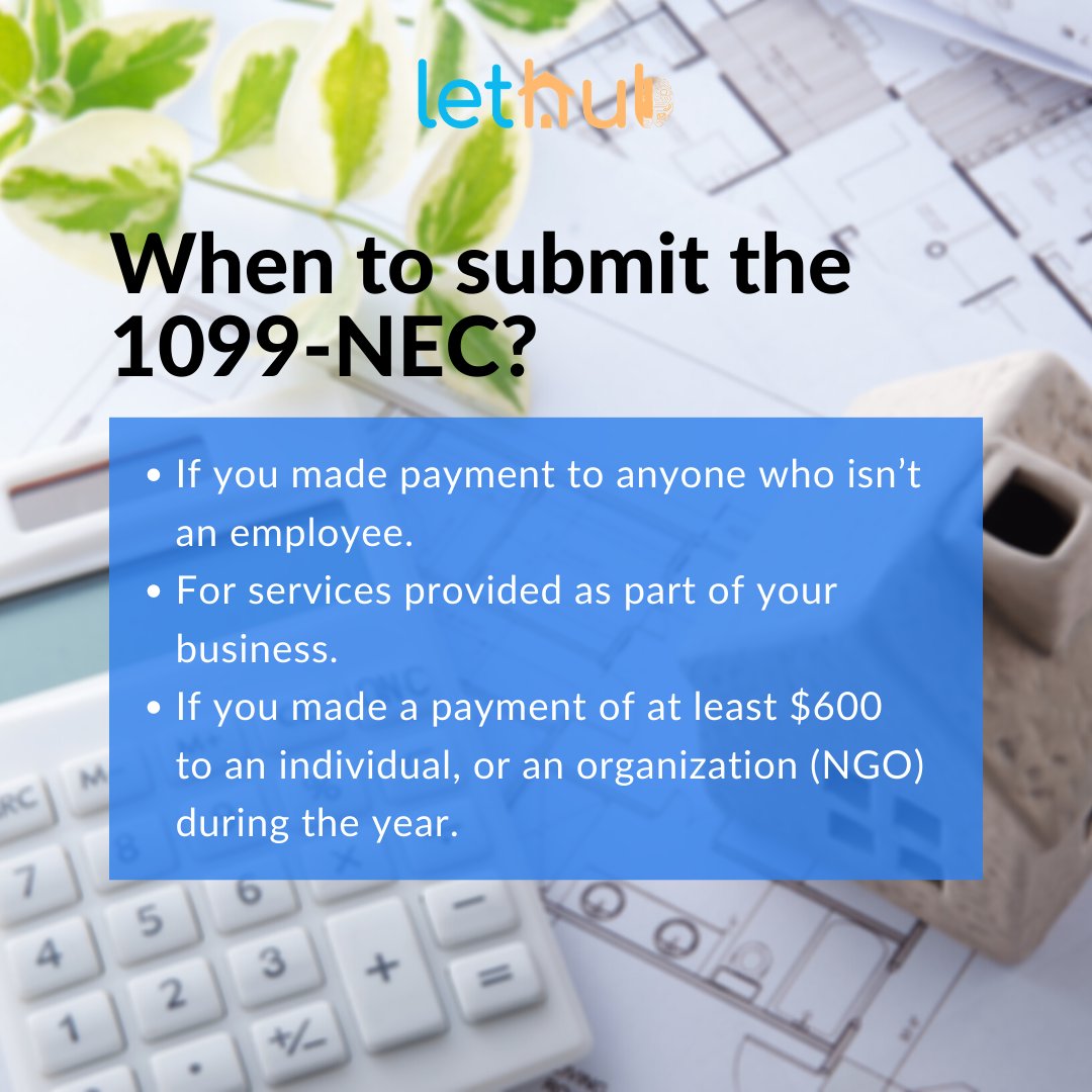 For the first time since 1982, the IRS has broken out non-employee compensation into a separate form: the 1099-NEC.
Subscribe to our blog for more industry tips &amp; tricks bit.ly/3s0n4Rl

#propertymanagers  #propertymanagement  #realestateinvestors #realestateagents
