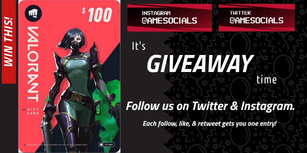 It's Tuesday? Good day for a give away! Leave a reply to this tweet letting us know who your main agent is in Valorant. Each reply, retweet, like, and follow get you 1 entry for the $100 <a href="/PlayVALORANT/">VALORANT</a> gift card. 

<a href="/HitBox_VAL/">t</a> 
<a href="/SGH_RTs/">SocialGamingHub Retweets</a> 
<a href="/ShoutGamers/">Shout Gamers</a> 
<a href="/BlazedRTs/">Blazed</a> 
@TwitterRetweets