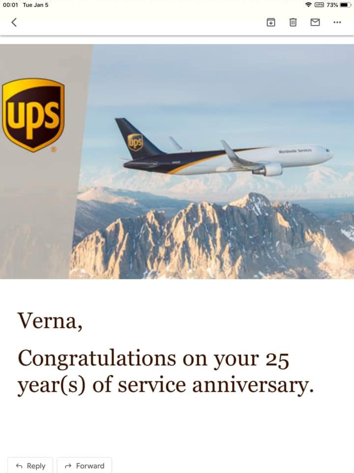 JeffStVerna's tweet photo. I’m so glad to have worked at UPS, I have not only a career but life long friendships that without UPS I would not have today.@CP_UPSers @CPWomenRock @experienceups https://t.co/UdKVCJXDea