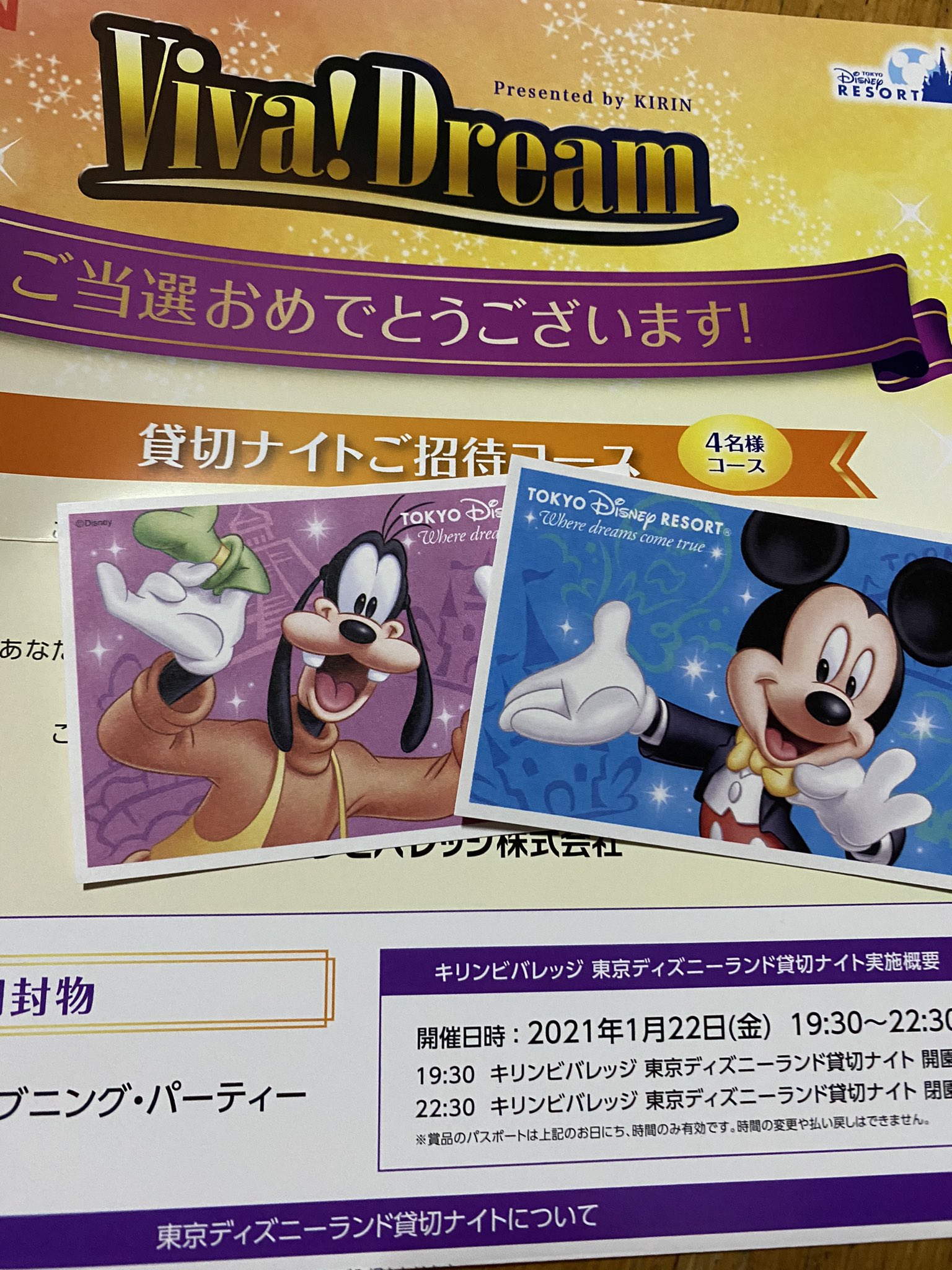 売り切り御免 キリン ディズニー 貸切 4名 その他 Www Indiashopps Com