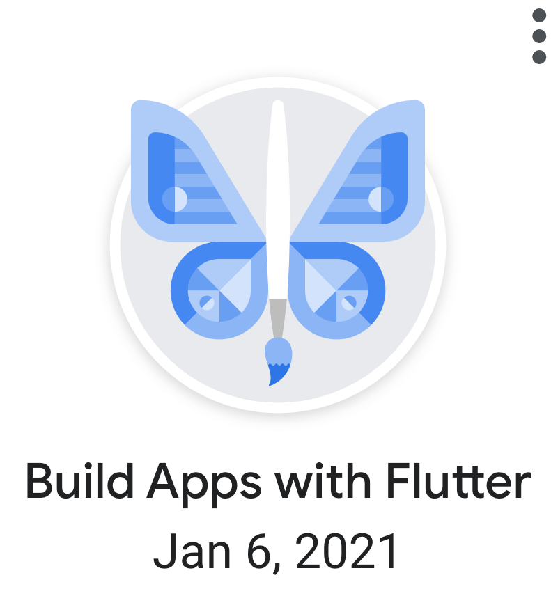 Vicuko's tweet photo. Day 6! #100DaysOfCode Today I wanted to get some fun badges on my #Google dev profile, so I went for the Building Apps with #Flutter one. It was cool to better see how #Dart works coming from Java #Android apps. Here is the result! https://t.co/llAzljwVa2