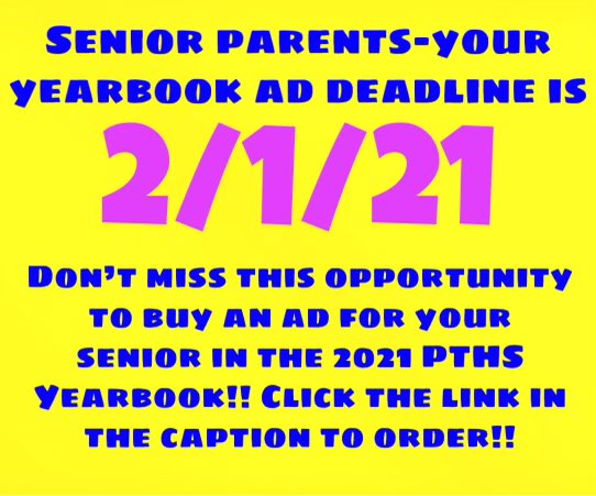 PTHSYearbook_'s tweet photo. Click here to order: https://t.co/qWhg1b2Mw2 #nocknation @pthsnation @RichHayzler #teamyearbook2021 #seniorads https://t.co/18cNWL8FZQ