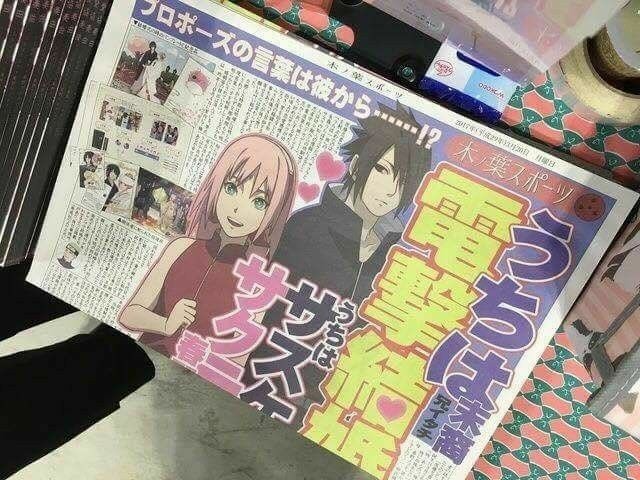 isa_loveSaky's tweet photo. @umastudante me tira uma dúvida aqui,eu tava no ig e vi que muita gente tava falando desse jornal que saiu no Japão que tá falando como foi o casamento sasusaku e afins, queria saber se vc sabe algo sobre isso,se é algo feito por fãs ou não 

POR FAVOR ME RESPONDE https://t.co/EEcz5fQ9QZ
