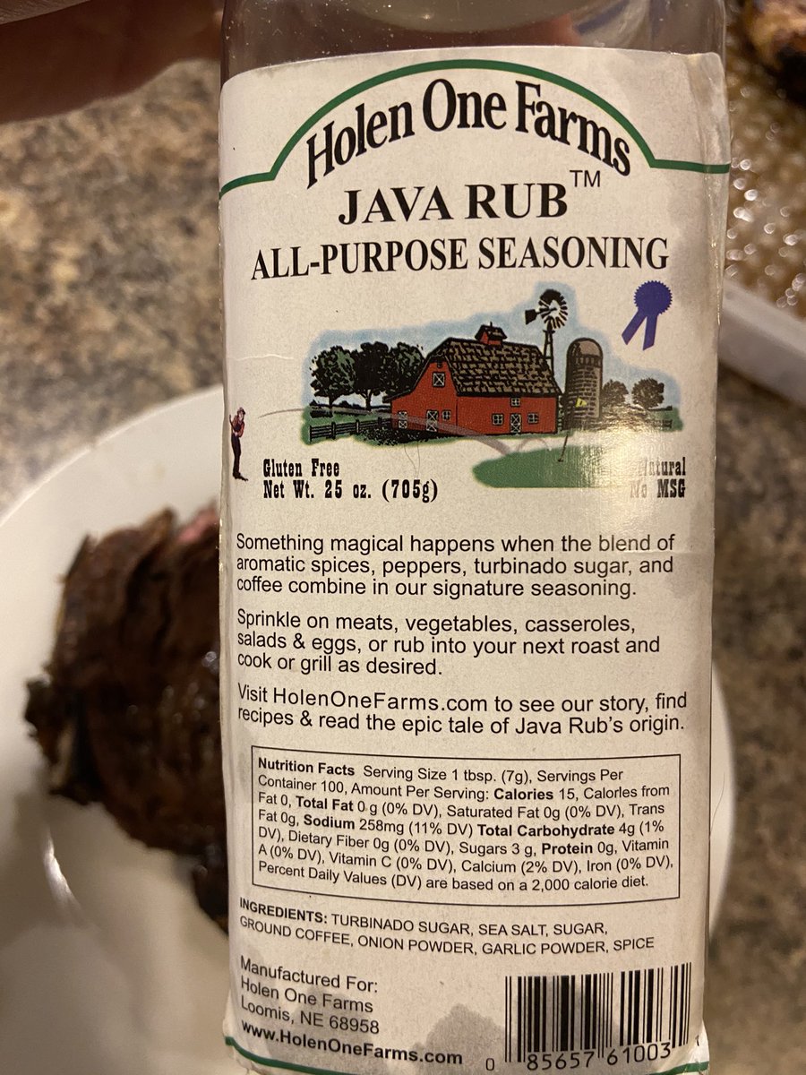 I’ve had $100.00 steaks 🥩all over the USA but this one was #1! The steer was raised by Thompson Farms in North Loup, NEBRASKA. Processed by Herm’s Custom Plant in Scotia, NE. Marinated &amp; seasoned by Holen One Farms from Loomis NE, &amp; prepared by <a href="/alli_snodgrass/">Allison Snodgrass</a>  in York Ne. #Beef
