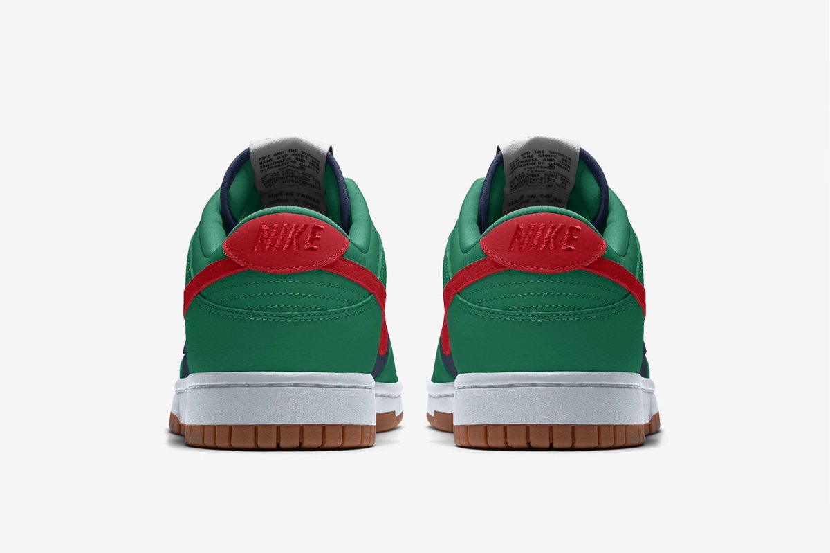 Nike By You Dunk Lows as cartoon characters. 