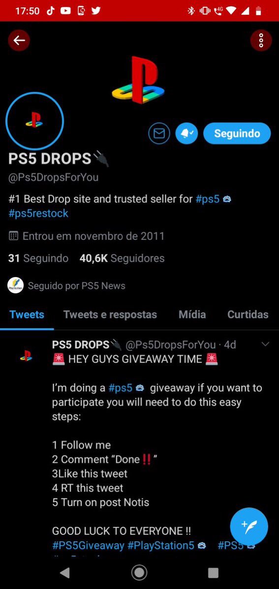 TreatsZinga's tweet photo. This User Scammed me and 3 others beware!!!! #PS5DropsForYou so unfair. Heโs lying about shipping or having PS5s!!! He blocked us after we started to ask for a tracking number! #PS5Scam https://t.co/iqf5qYRCpQ