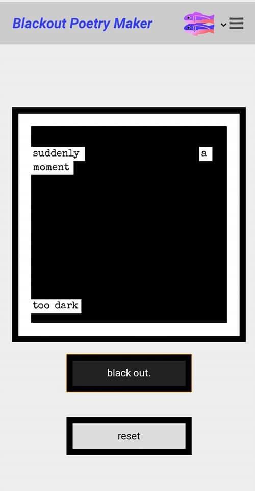 mavlibrary's tweet photo. Digital blackout poetry!
https://t.co/01dA3RP2Pe
#librarianpost #librarian #mavlibraryppmhs #blackoutpoetry #blackoutpoem #librarypost #highschoollibrary #highschoollibrarian #schoollibrary #schoollibrarian #librarylife #librariestransform #librariesrock #librariesmatter https://t.co/1WDFPTc0fo