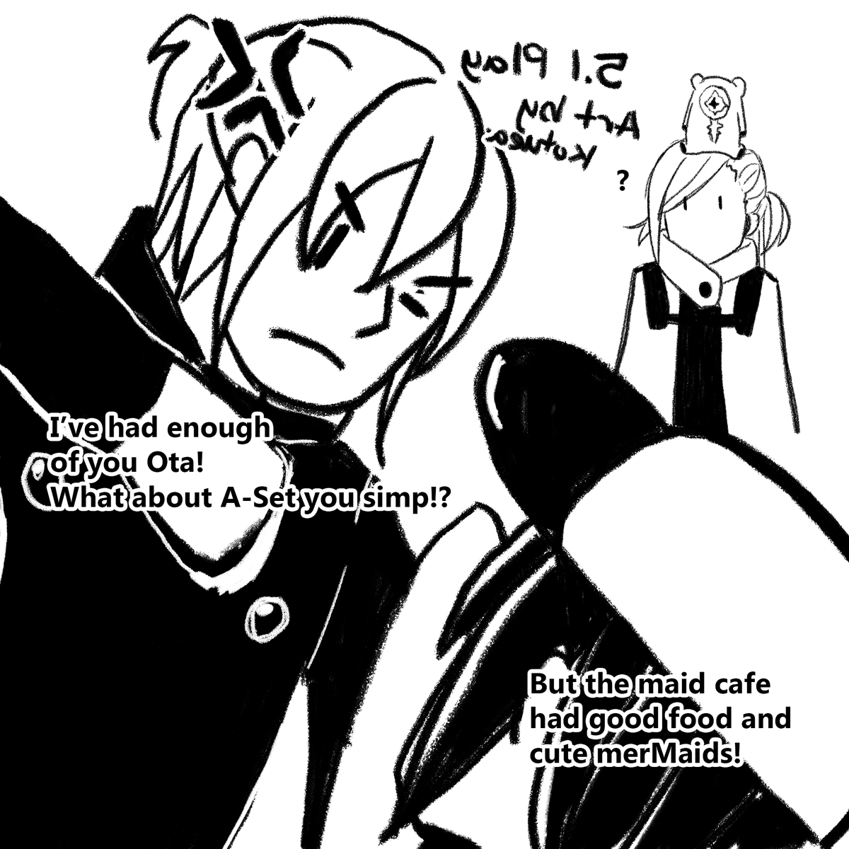 5_1Play's tweet image. 👓Kotuea has enough of Ota's shenanigans 😅 Join her in AI: The Somnium Files today at 9:00 PM PST as she PSYNCS IN THE MaiD! 🎨 by Kotuea #somniumfiles #aiball ✨🎀