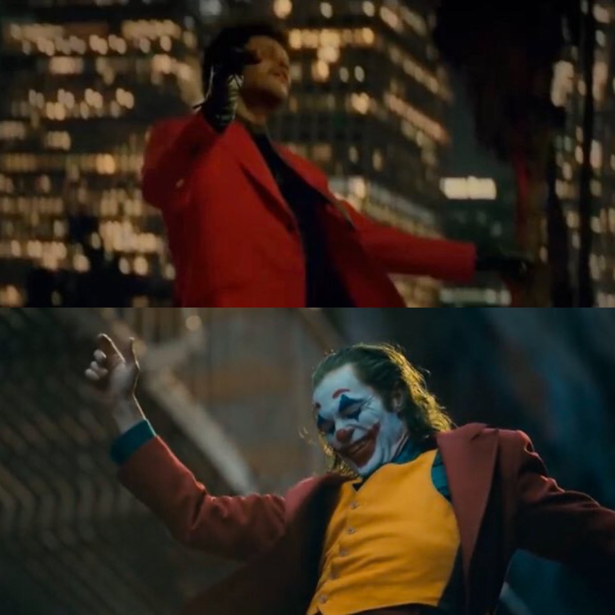 Os movimentos da dança também lembram bastante o Coringa. Não é a primeira vez que The Weeknd se inspira no personagem. Ele é um grande fã e cinéfilo.