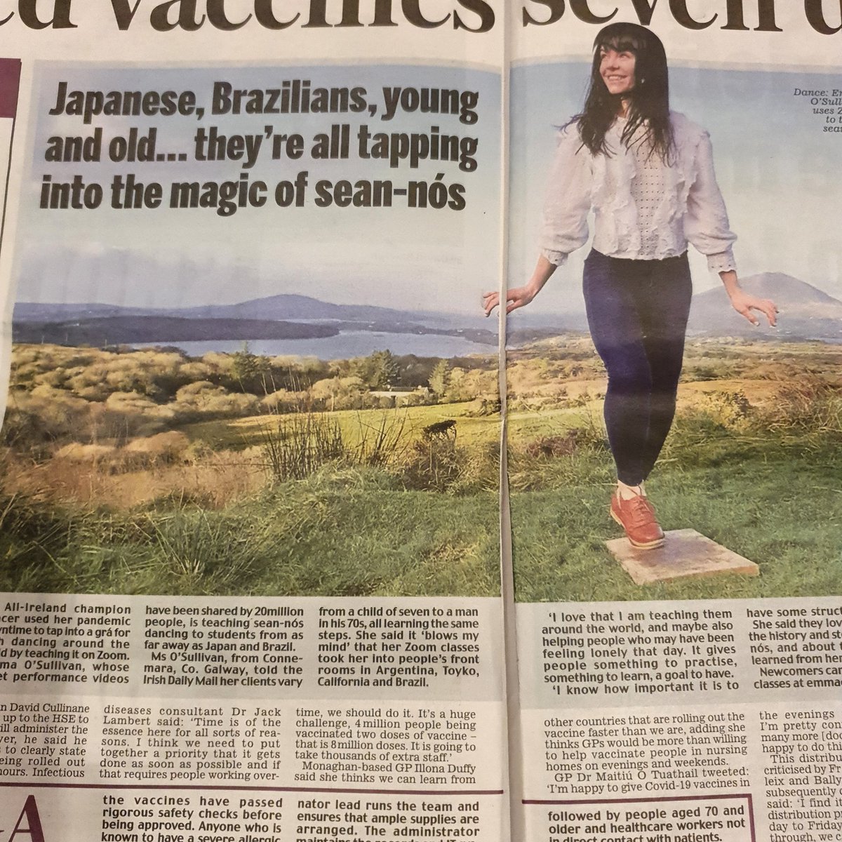 yourconnemara's tweet image. Thanks  @irishdailymail for featuring my online dance classes! &quot;Tapping into the magic of Sean-nós!&quot; 💙💛

#irishdanceclasses #onlinedanceclass #newyear #january #connemara #galway #ireland #seannósdance #irishdance #irishmusic  #lockdown