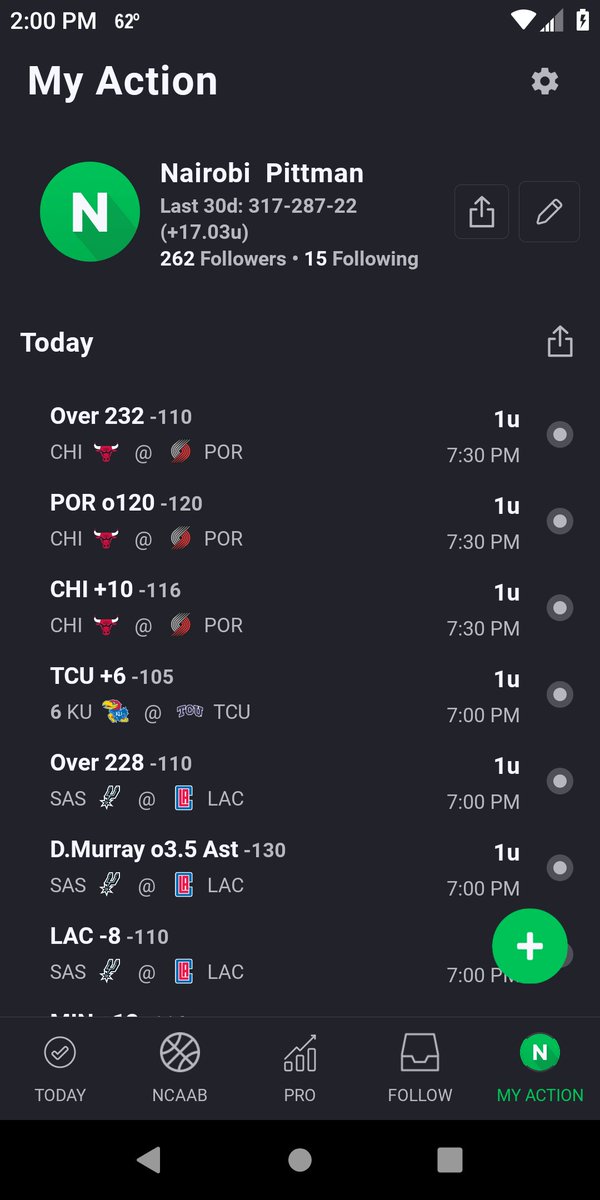 pittman_nairobi's tweet photo. Here's my plays for tonight @JTFOz @JimmyTheBag @JTMoneyCaps @SacTownKingCA @TROTWAM @JayMoneyIsMoney @bobano @GUnit_81 @MrPuckLine @actionjaxson100 @DBZBetting
Good Luck Tonight Guys💪🏼!!!
#GamblingTwitter #Rwtweet
#FreePicks #LetsEat #Vegas https://t.co/uhSBg8aoCn