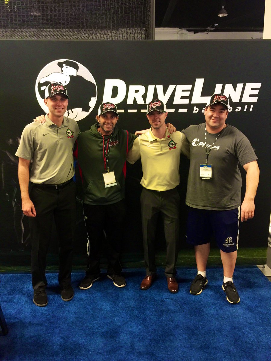 Zaile17's tweet photo. @jaegersports @ABCA1945 @DrivelineBB @drivelinebases @mike_rathwell @SARGE41DIXON @JHirsh5280 How about this crew with @drivelinebases & @matty_west15, @jaegersports!?
Throwback from #ABCA2017 in your neck of the woods! https://t.co/KVp4ONAqls