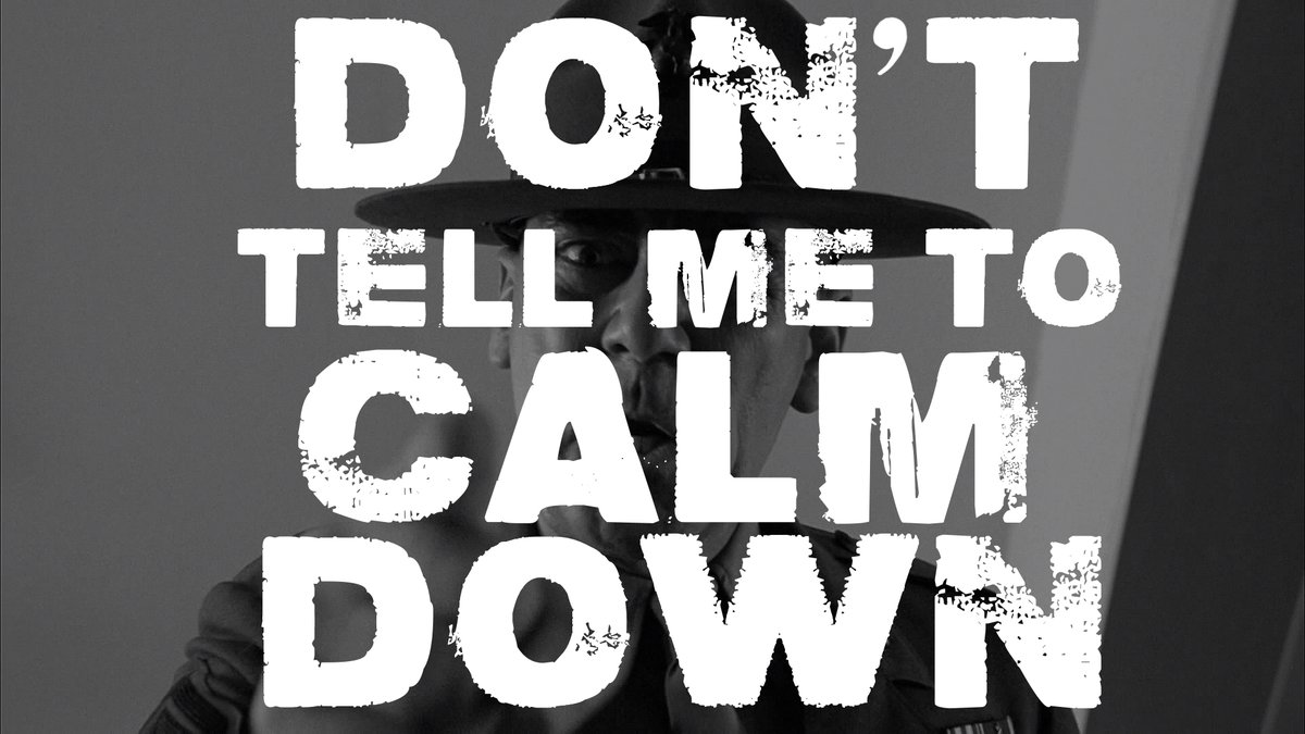 Clearly, telling someone to calm down will not cut it - as anyone that has ever had an argument with their partner will tell you.