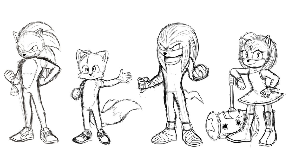 Justin M. on X: (WIP) Getting a lockdown on the style I'll be drawing the  movie versions of Team Sonic #SonicMovie2 #sonicmovie #SonicTheHedgehog  #sonicart #sonicartist #Sonic30th #sonicfanart  / X