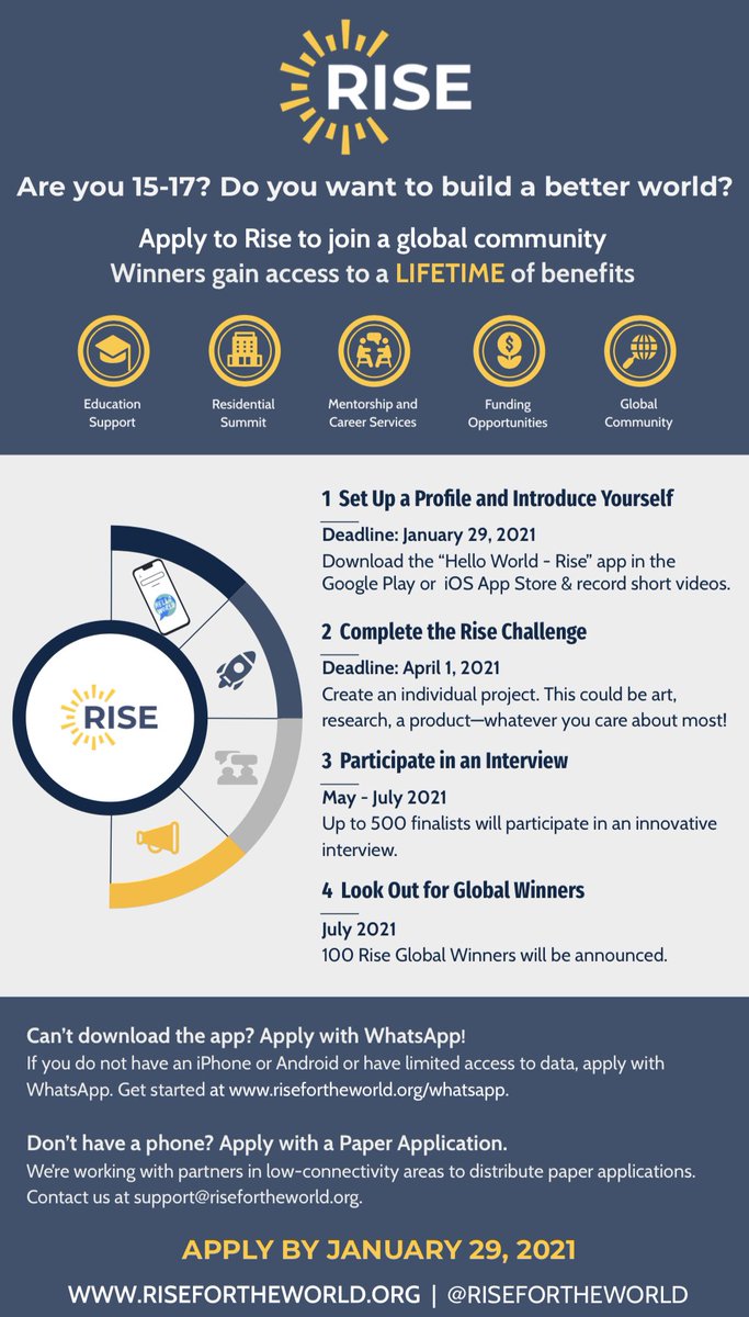HAIS_ECHS's tweet photo. Are you 15-17?  Do you want to build a better world? Apply to @risefortheworld at https://t.co/FeoGXK7P6G by January 29th! https://t.co/DJfcJxhGyO