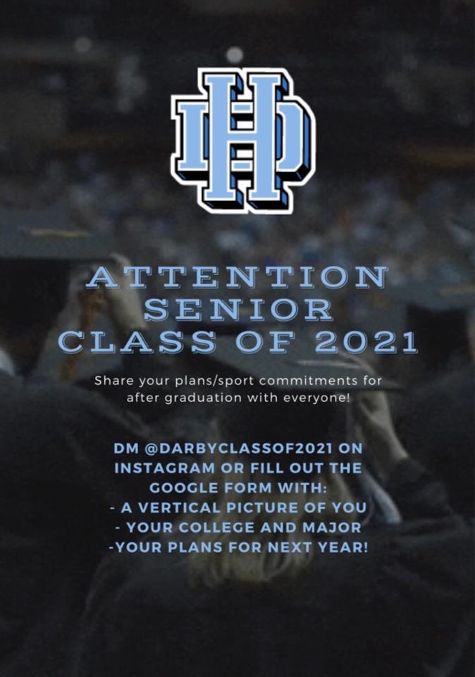 ATTENTION SENIORS!! 

See the flyer below for IMPORTANT information 

forms.gle/QuPUz3d4WdUZxh…