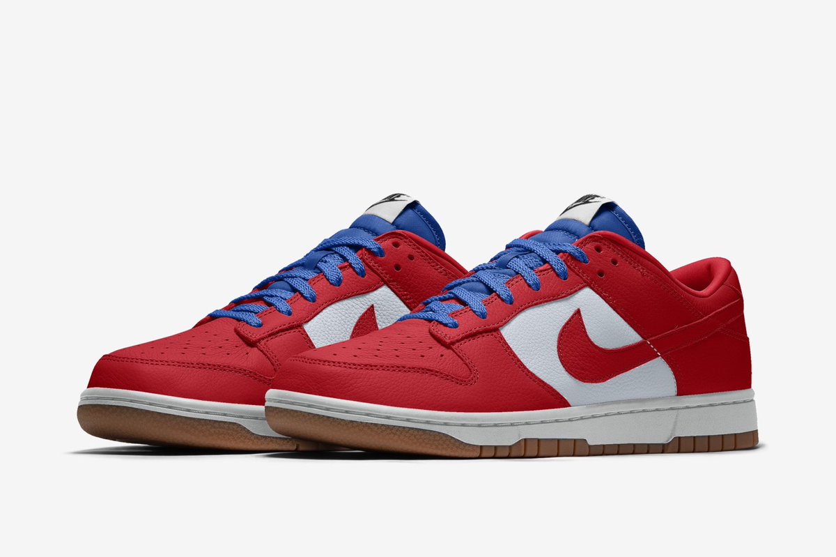 Nike By You Dunk Lows as cartoon characters. 