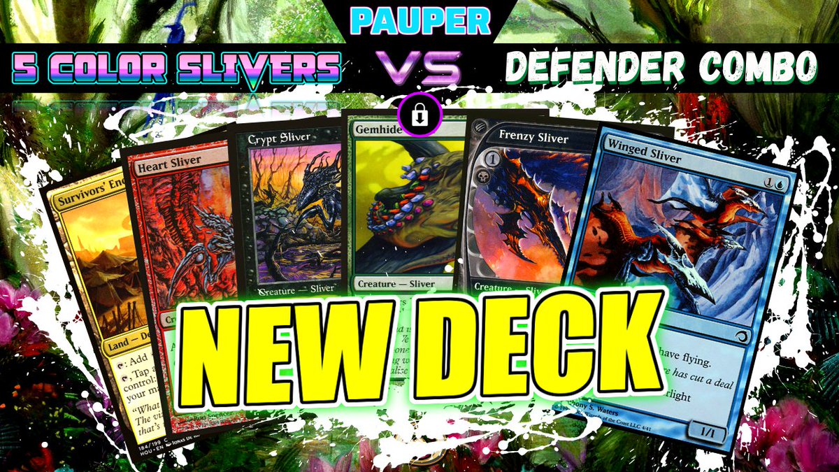 LOCKDOWN51's tweet photo. ALL COLORS! ALL SLIVERS!! NEW DECK!
➡️https://t.co/Vf2V0KVPTy
5 Color Slivers VS Defender Combo | PAUPER
#MTGArena #MTG #MagicTheGathering #MTGO #Merfolk #Youtube #slivers #Pauper #mtgpauper #PauperLeague #MtgoLeague #PauperCommunity #MTGKHM #MTGKaldheim #mtgslivers #NewYear https://t.co/cVqExiq31e