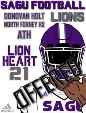 After a talk with @CoachSilva_SAGU i’m blessed to say i have received an offer to Southwestern Assemblies of God University!💜@RecruitaGoon <a href="/CoachRPorter/">Ryan Porter</a> <a href="/Fhall565Hall/">COACH Hall CEO OF Frederick Hallrecruiting INC.</a>