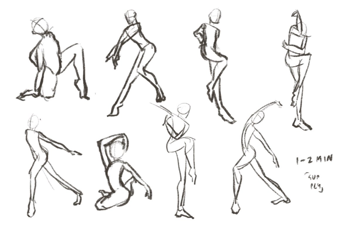 เริ่มฝึก gesture จริงๆแล้วเพราะรู้สึกว่าตัวเองวาดอนาโตมีได้ไม่ดีเท่าไหร่ วันนี้ลองๆวาดก็ยังมีสเกลบางจุดที่รู้สึกว่าแปลกๆยังไม่ชอบ แต่บางอันก็รู้สึกว่าออกมาได้ดี หวังว่าจะดีขึ้น??? #h7ddnsGesture 
