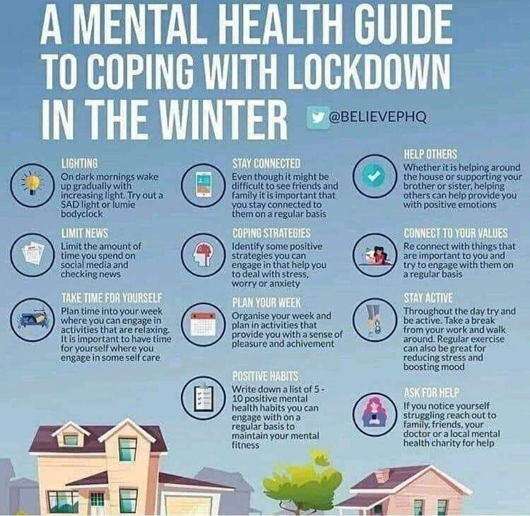 HeatherFraser26's tweet photo. Some tips for anyone struggling with #lockdown As occupational therapists we know that changes to the roles and routines which keep us well risks impacting on our health. We are good at thinking this through for others but usually a bit rubbish at applying to our own lives! https://t.co/mdqHJce8Vk