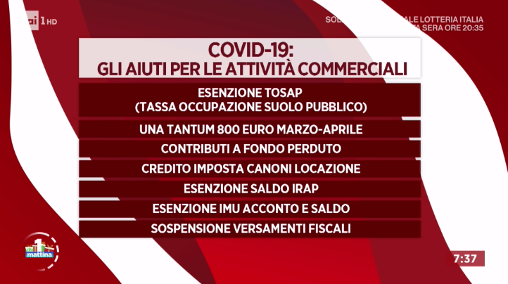 Unomattina's tweet photo. #Covid19: gli aiuti per le attività commerciali e le nuove misure previste nella manovra. Ne parliamo a #unomattina con @GianlucaTimpone. Alle 8.00 sulla pagina facebook "MattinaRai1" il facebook live per rispondere alle vostre domande. #6gennaio https://t.co/lr84Fhhitg
