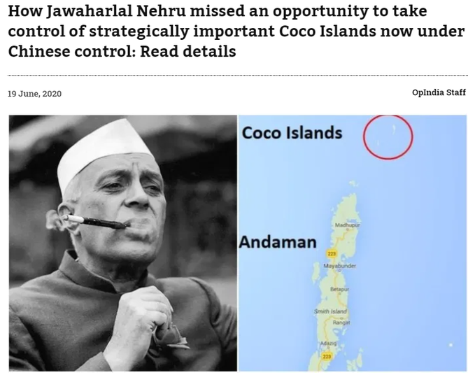 🇮🇳 iCJ (IndiaFightingChineseVirus) on Twitter "11. CocoIslands