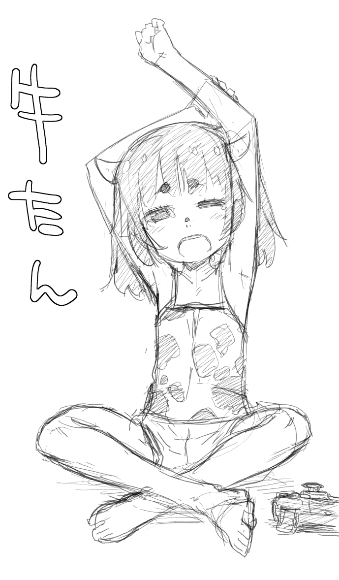 牛柄きりたんらくがき 