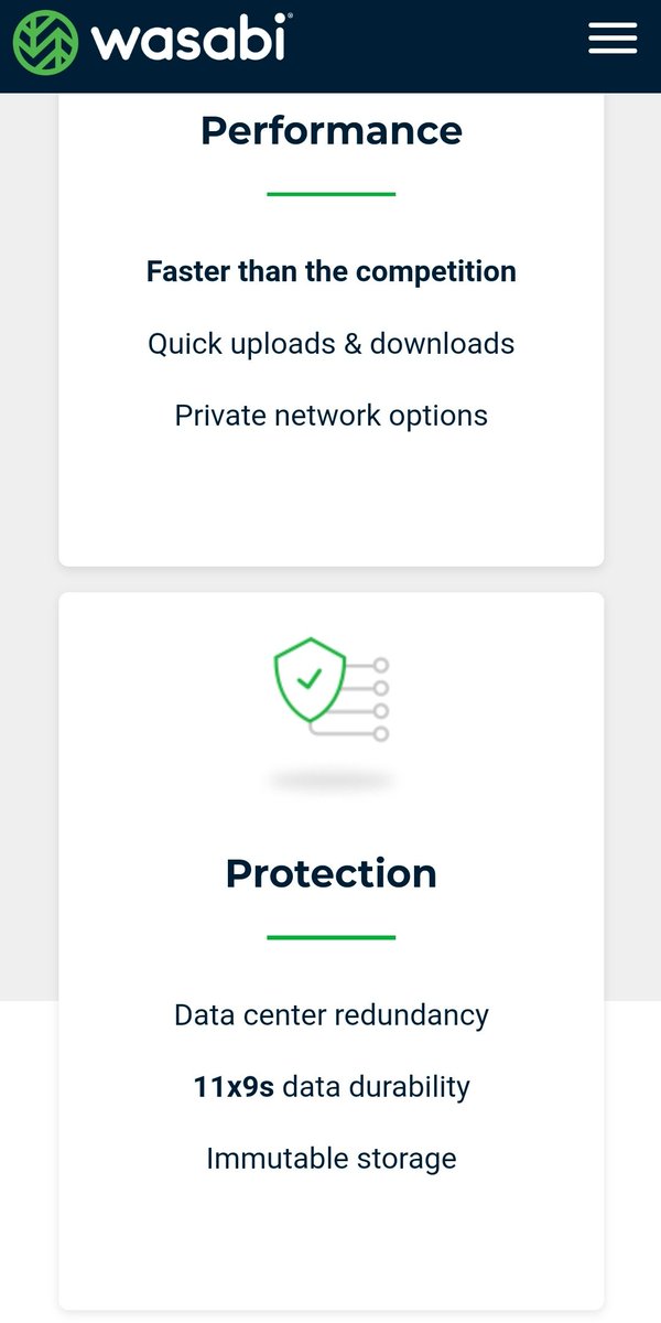 Lesson 4 - there are also some great centralized alternatives too!Wasabi is great. It doesn't charge for API requests and is ~80% cheaper than AWS and charges no egress The only "catch" is that they charge for a minimum of 1TB + 3 months. Which is a normal use case 