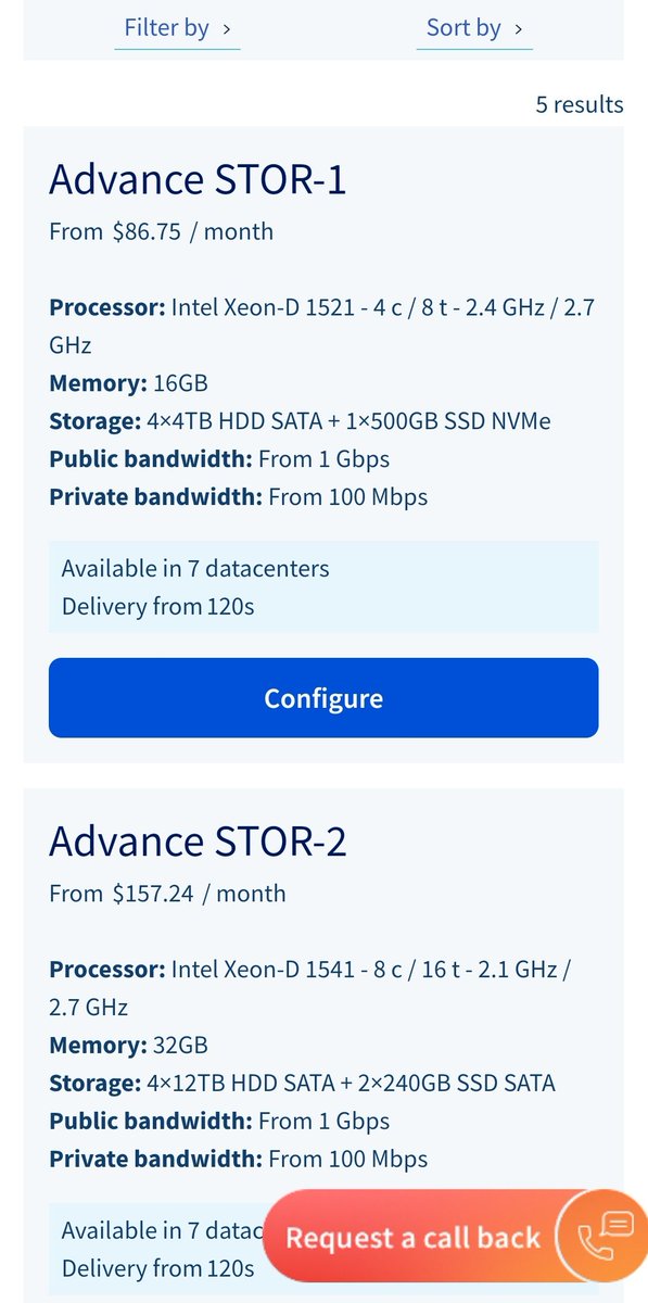 Lesson 5 - you can also DIY  using  @OVHcloud and  @Minio.If you need to store many 10's of TB then an even cheaper option is to self-host! OVH has cheap storage servers and MinIO is an open source S3 compliant API. Put those two together and you're winning  .