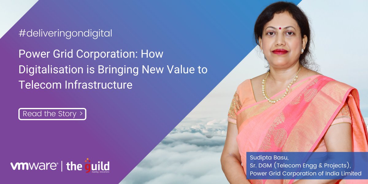 VMwareIN's tweet photo. Sudipta Basu, Power Grid Corporation of India Limited shares their organisation’s digital transformation journey and how they have enhanced their digital capabilities in the recent times #deliveringondigital. Read story https://t.co/SBOvlvXG7u https://t.co/D73FNpkd3y