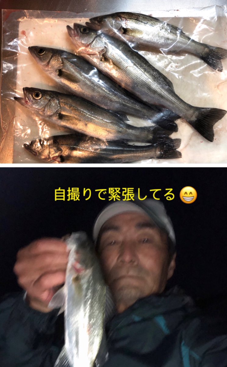 メジナ君 ジジーの釣りぶら 無言フォローok ヨロピク 初釣りで波崎新港へ 何でも釣り 笑 昼間は全く当たり無し 夕まずめからセイゴがポツポツと これからは渋い釣りに 成りそうですね 寒さで手が震えピンぼけ