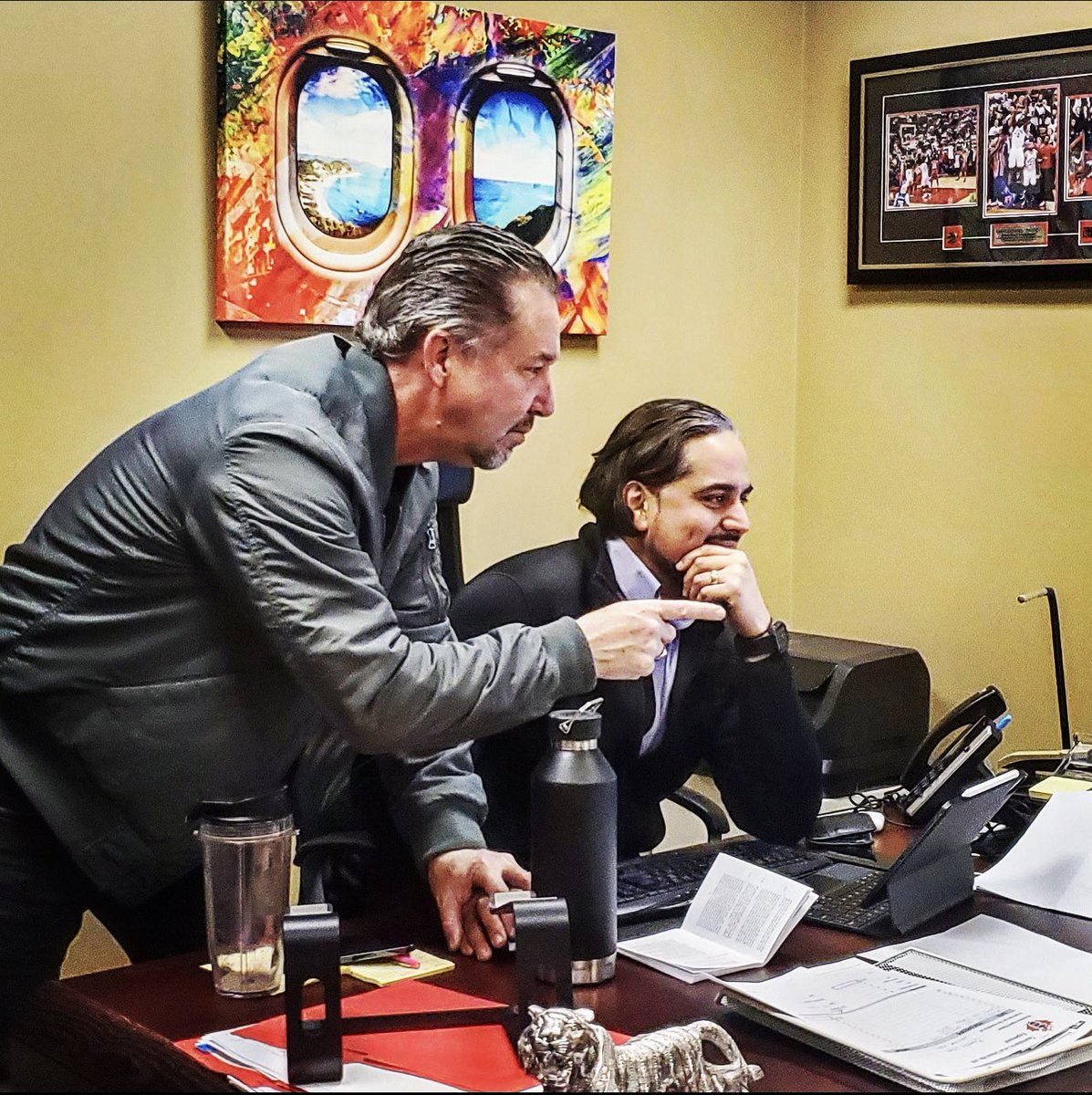 jasonsweet419's tweet photo. Working late with ST @badialh and VP @OwenLane419 putting together online membership cards for #organizing the unorganized #TeamstersCanada #Teamsters #ProtectYourHouse #Union #Yes #MembersAndFamiliesFirst #InSolidarityWeRise ✊🏼 https://t.co/g7IikY7Kzi