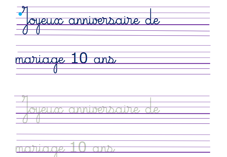 フランス語講師 杉山中村恵理 Eri Nakamura Sugiyama Joyeux Anniversaire De Mariage 10 Ans ジョワイ ユー ザ ニ ヴェフ セーフ ドゥ マ ヒアージュ ディ ゾン 結婚10年おめでとう フランス語の筆記体 仕事で書くフランス語 パティスリー