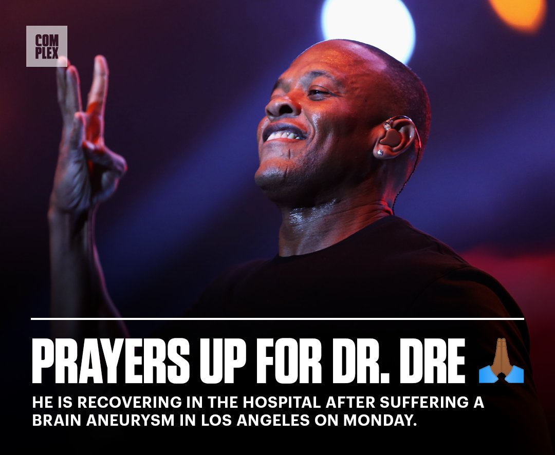 ComplexMusic's tweet image. Wishing the legend Dr. Dre a speedy recovery 🙏🏾