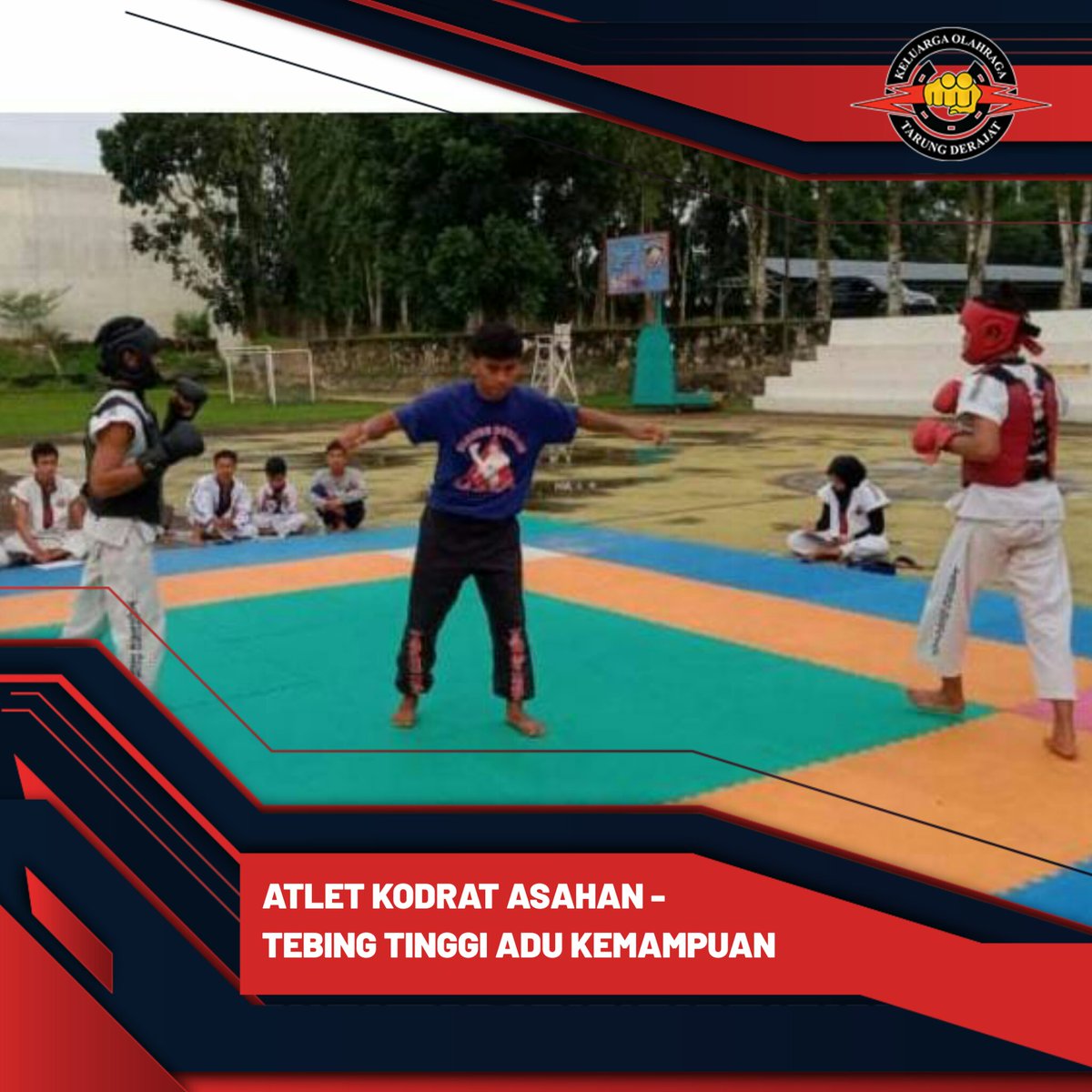 PBKodrat's tweet photo. Kodrat Asahan terus berupaya meningkatkan kualitas atlet. Salah satunya lewat latihan bersama &amp; uji tanding dengan atlet Tarung Derajat Tebing Tinggi

Kegiatan itu menunjukkan hasil memuaskan, sehingga atlet Kodrat Asahan diharapkan mampu pertahankan gelar juara Kejurprov Sumut https://t.co/mQaqc32d6f