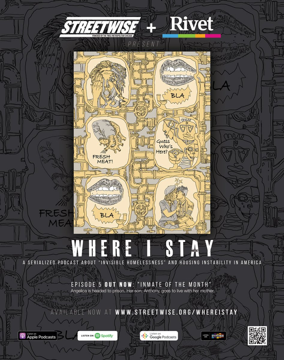 Jessebetend's tweet photo. Artwork for #WHEREISTAY EP05: "Inmate Of The Month" by Susanne Felsberg. Listen here: https://t.co/KYivRaMoyQ
@StreetWise_CHI #HiddenHomelessness #InvisibleHomelessness #PodcastRecommendations https://t.co/EESH3oVyc0
