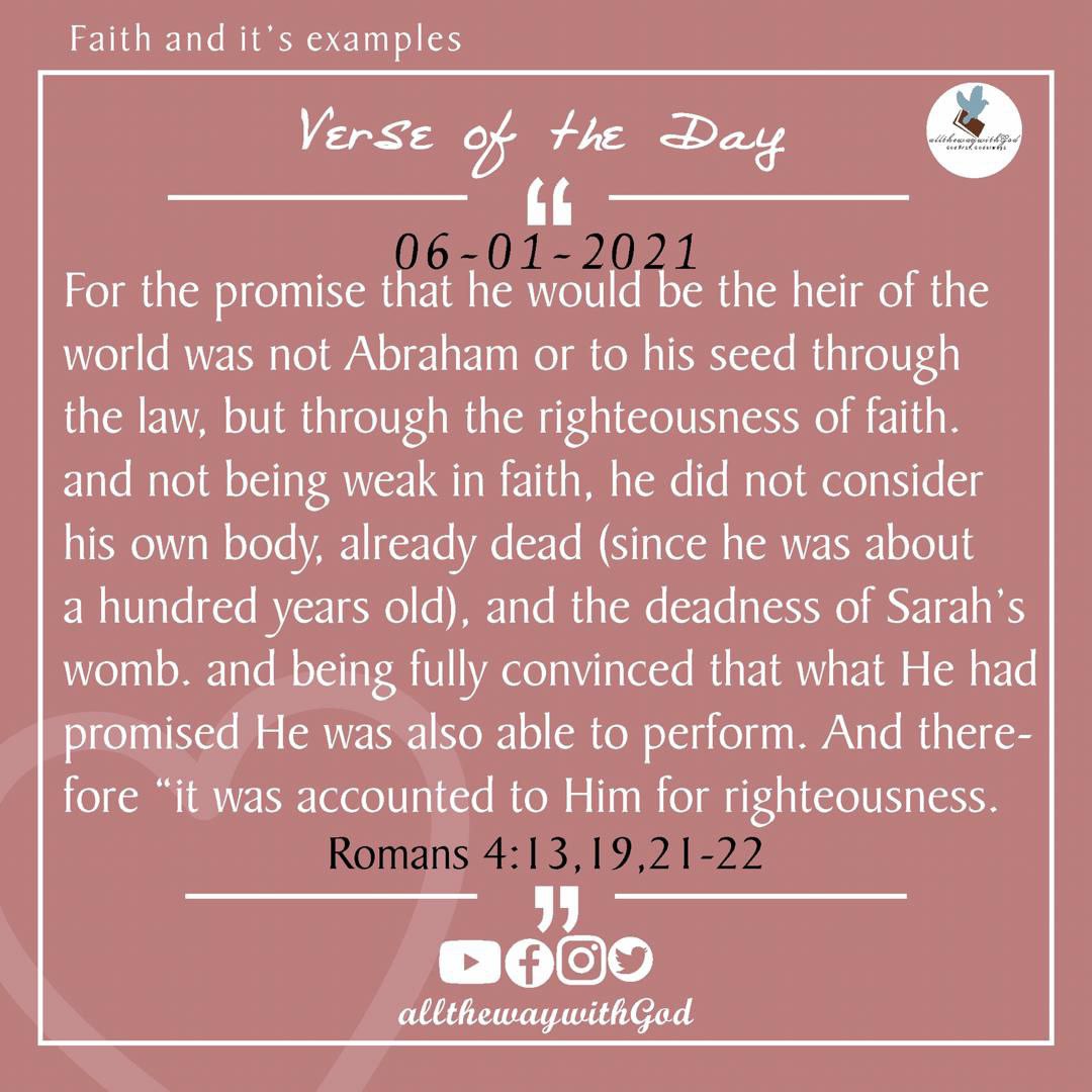 atwwG_'s tweet photo. Abraham wasn't justified by law. God didn't find him worthy of the promise because he was a moralist, he was justified and found worthy of the promise because of his faith in God. 
#VTD #allthewaywithGod 
#GodfirstGodAlways

#university #CAFCL #blockchain https://t.co/XmnfbcxbG1