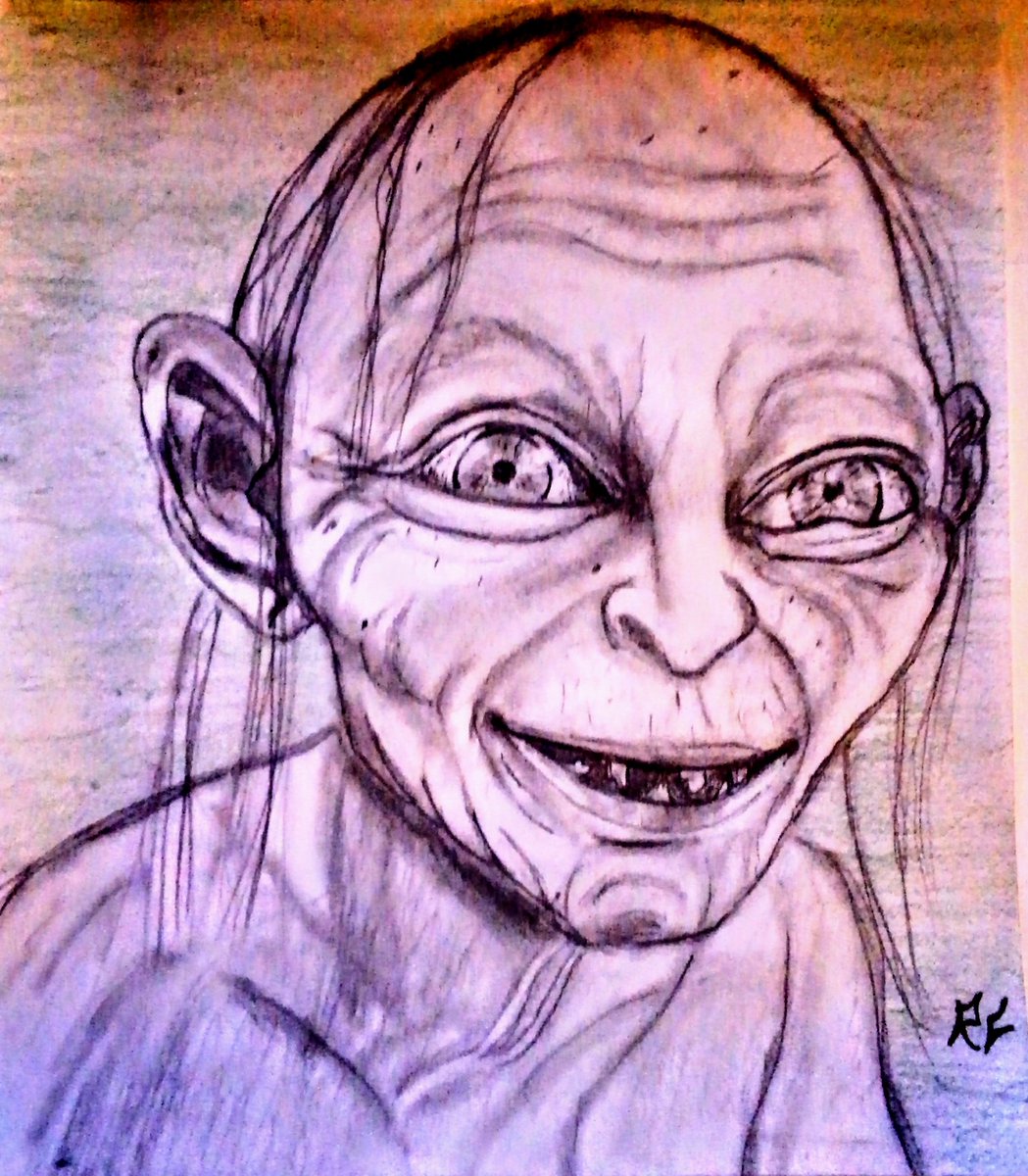 Featured image of post Smeagol Pencil Drawing Here you can explore hq pencil polish your personal project or design with these pencil transparent png images make it even more