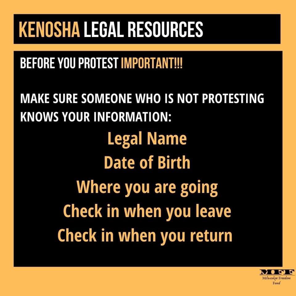Milwaukee Freedom Fund will continue to support protestors struggling for Black liberation and freedom from police terror. Milwaukee Freedom Fund is encouraging the use and distribution of the following graphic resources. Be smart and safe in the streets! 2/11