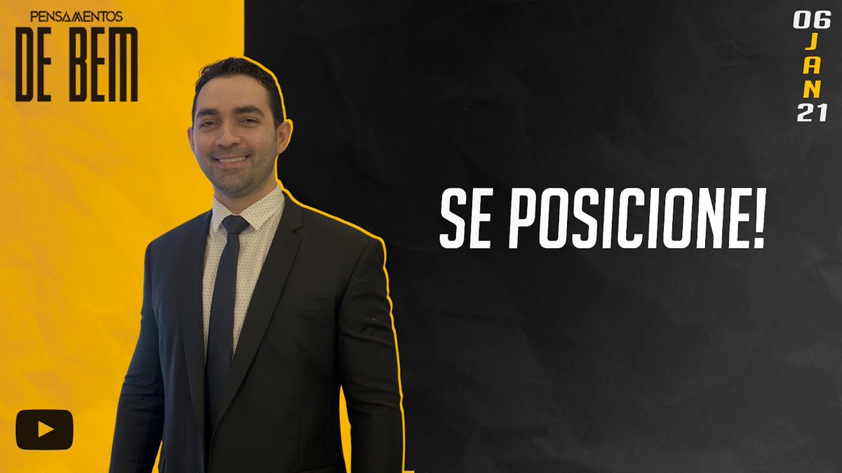 Se posicione! // Pensamentos de Bem
youtu.be/IENo8S5rX-o