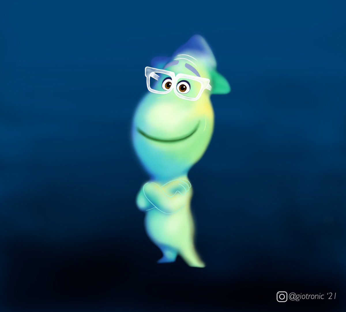 giotronic's tweet photo. My doodle of Joe Gardner of Soul. #SoulMovie #disney #pixar https://t.co/FaSWvPJsD3