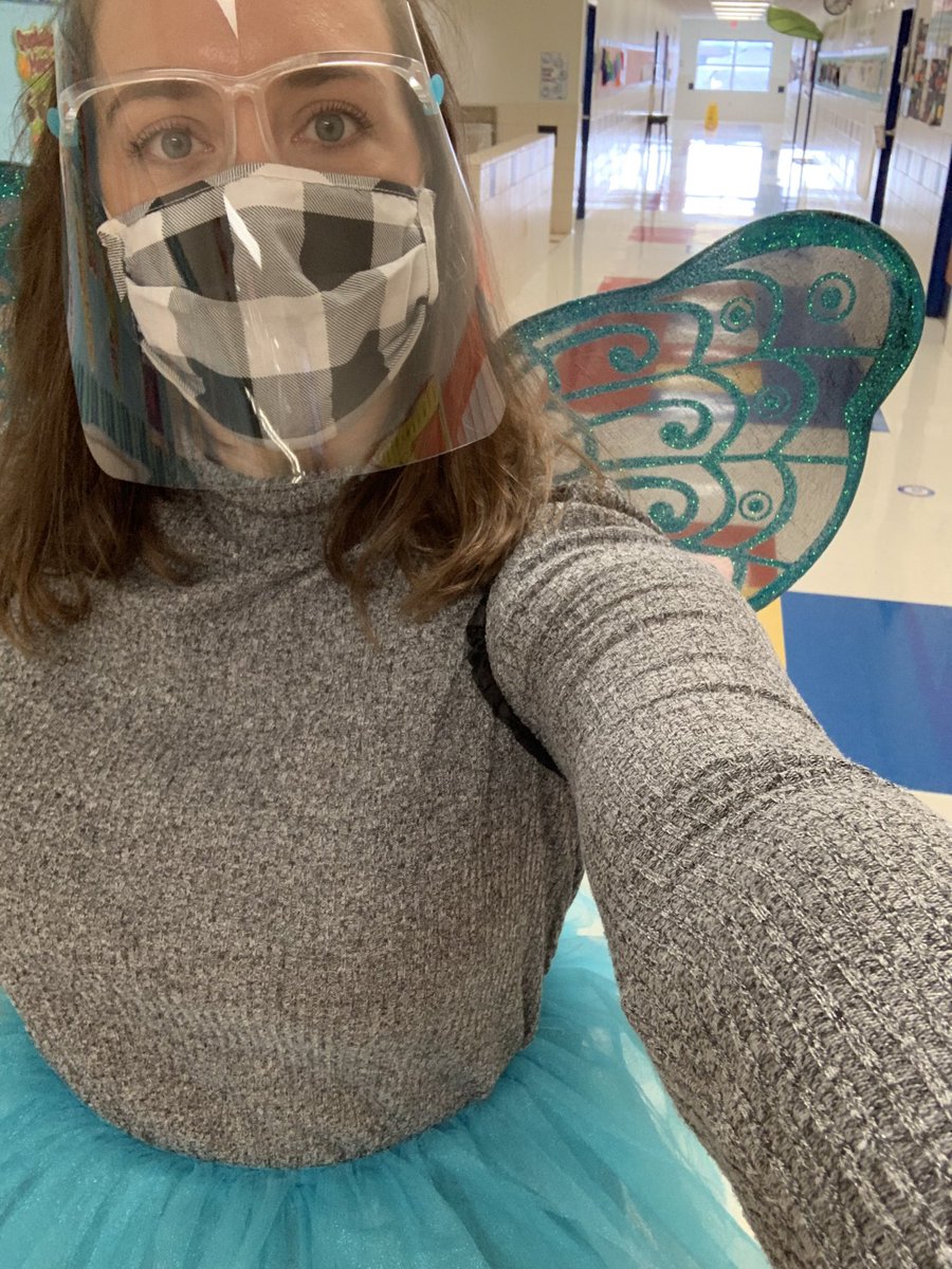 Spotted: the book fairy out making ILL deliveries today to 3rd-5th graders. Gotta get those kids their books! #hayslib #covidlibraries #bookfairy