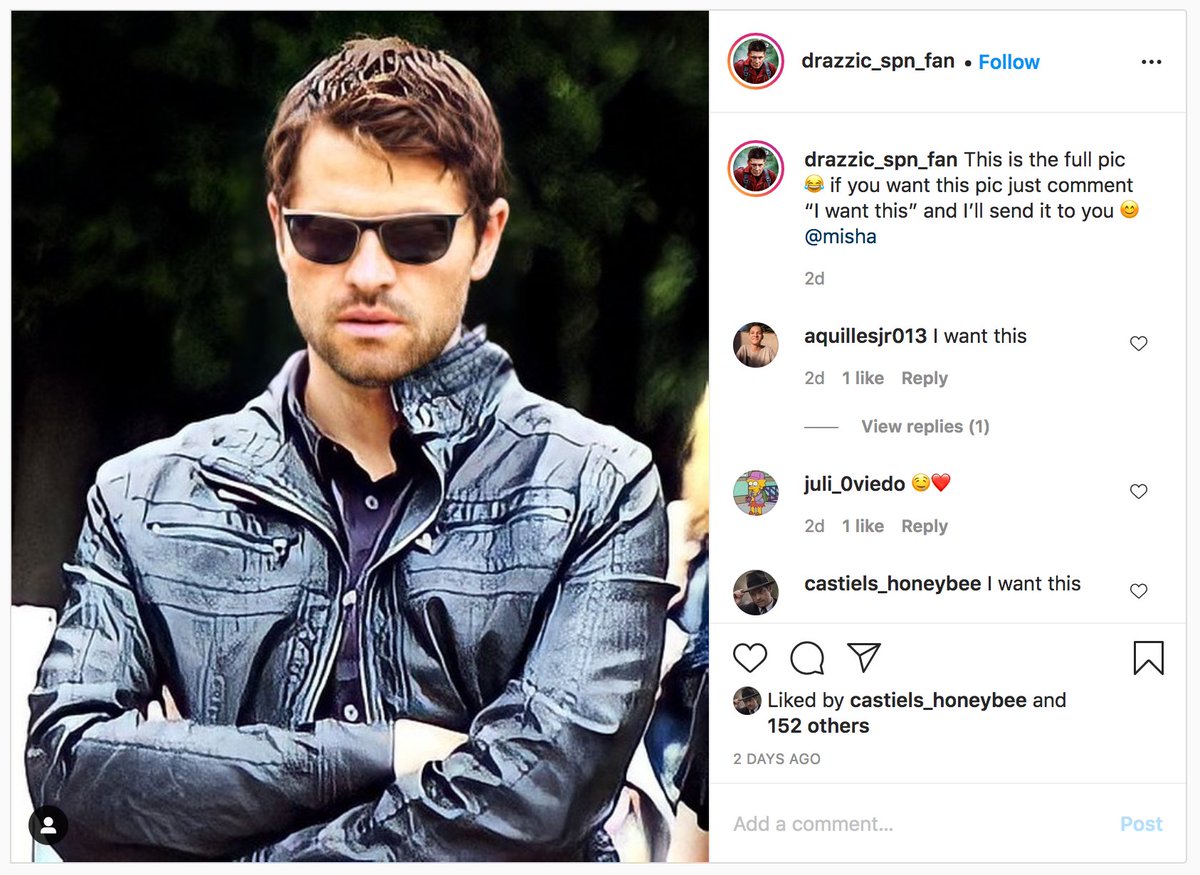 Heads up: @drazzic_spn_fan on Instagram is offering this photo of <a href="/mishacollins/">Misha Collins</a> (taken by me in Rome 2014) without my permission. 

I will be filing a report, in the meantime, please do not request a photo as they do NOT have my permission to use my photos. Thanks all!